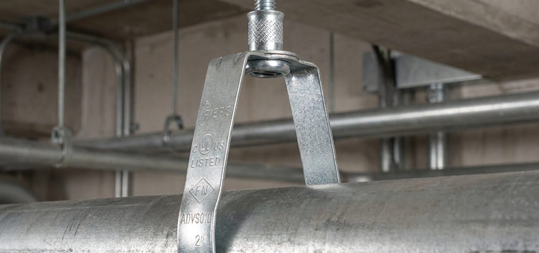 Close-up of threaded metal pipe fittings and nipples used in plumbing systems.